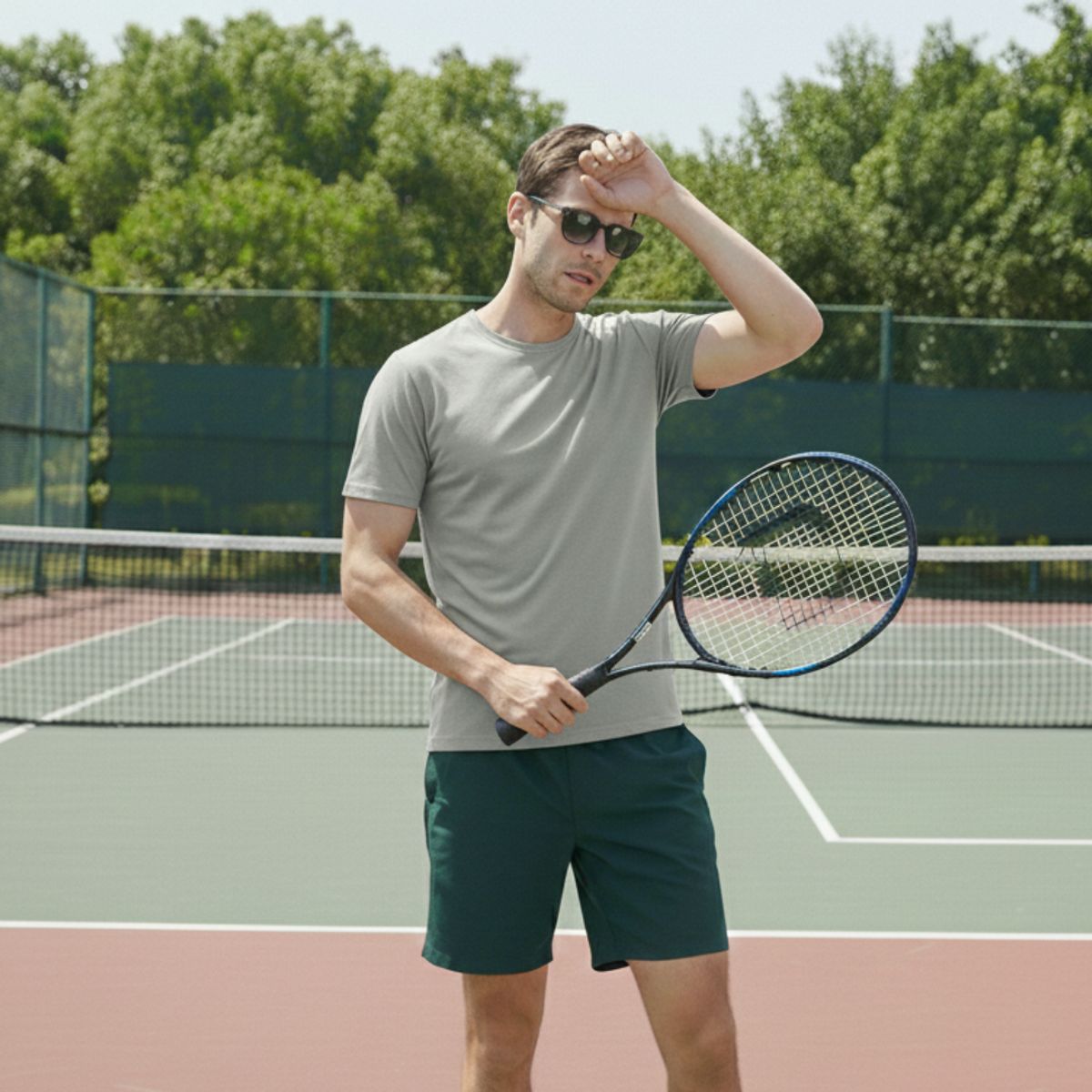 T-WORLD - Polera Hombre Trekking Dryfresh Smooth UV Manga Corta