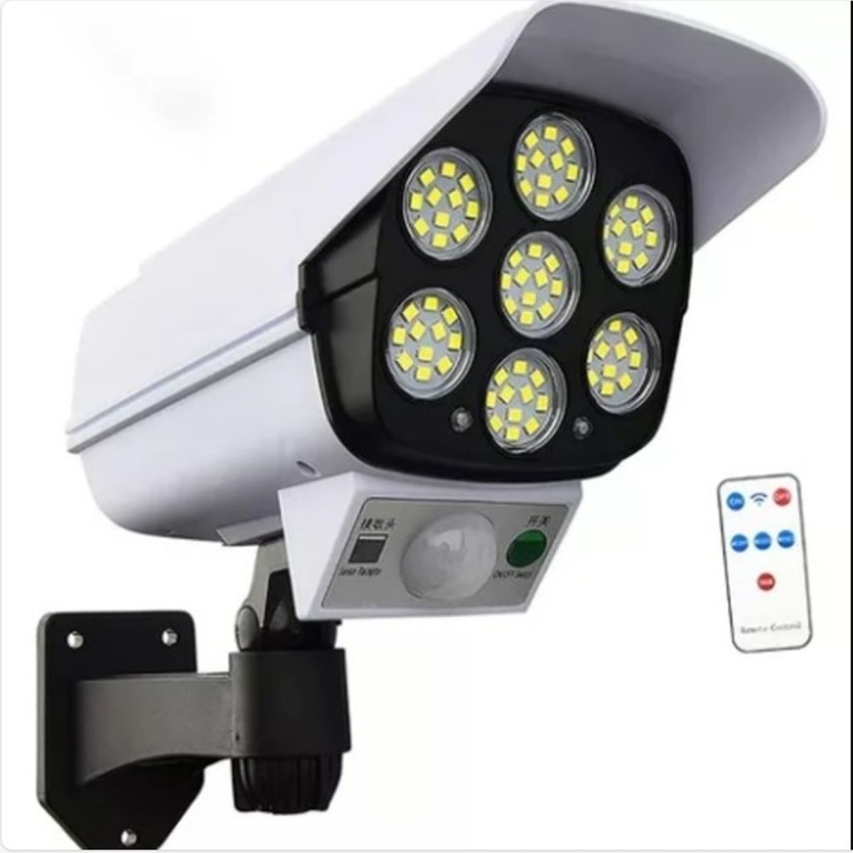 GENERICO - Camara foco de led solar con sensor de movimiento