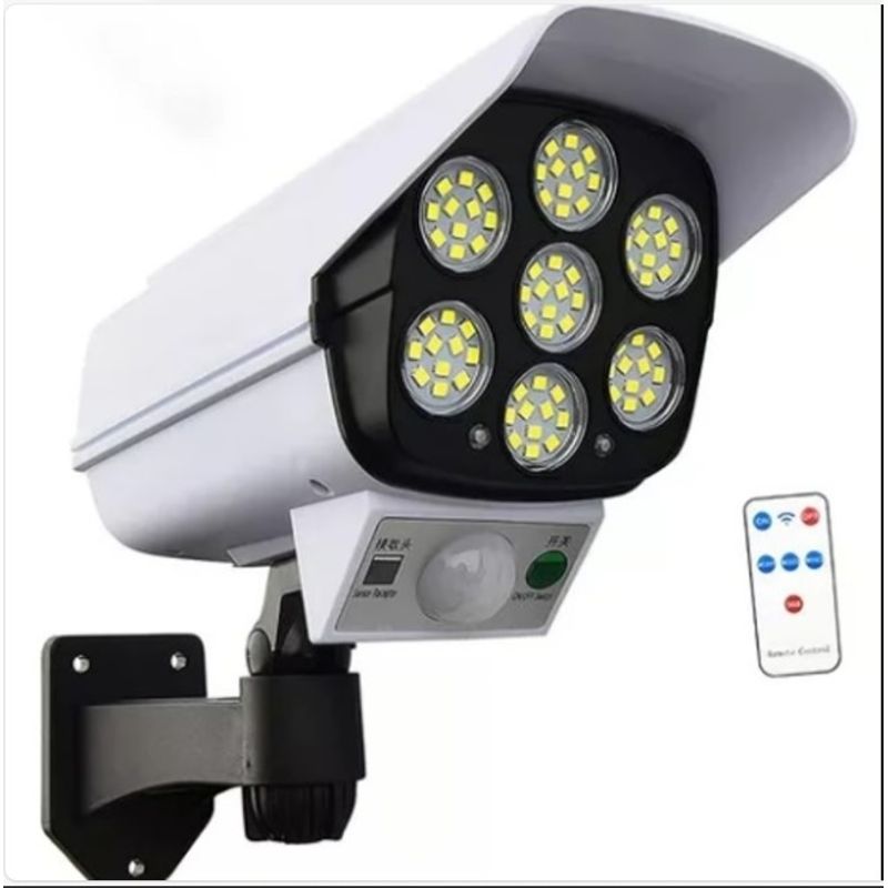 GENERICO - Camara foco de led solar con sensor de movimiento