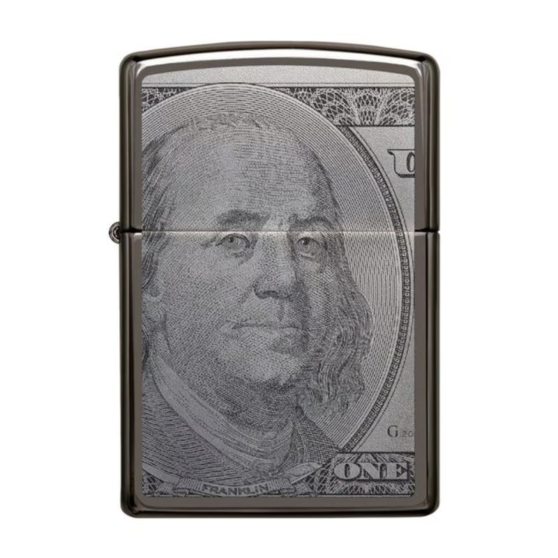 ZIPPO - Encendedor Zippo Currency Dolar Design Plateado ZP49025