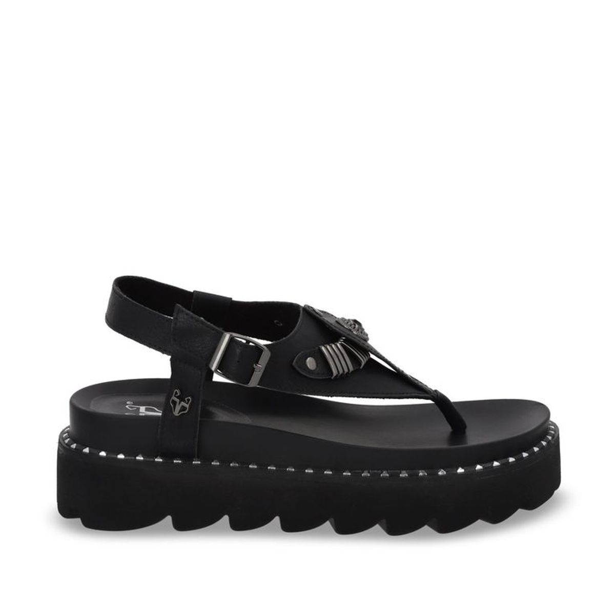 GOTTA - Sandalia Plana Negra Mujer 1573F