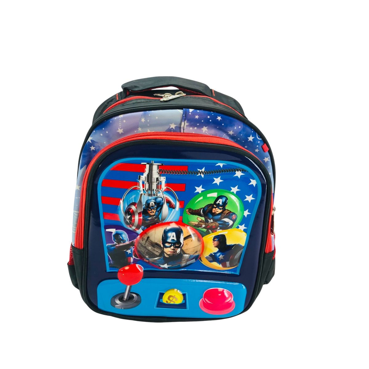 GENERICO - Mochila Escolar Para Niños Capitan America Estuche Incluido