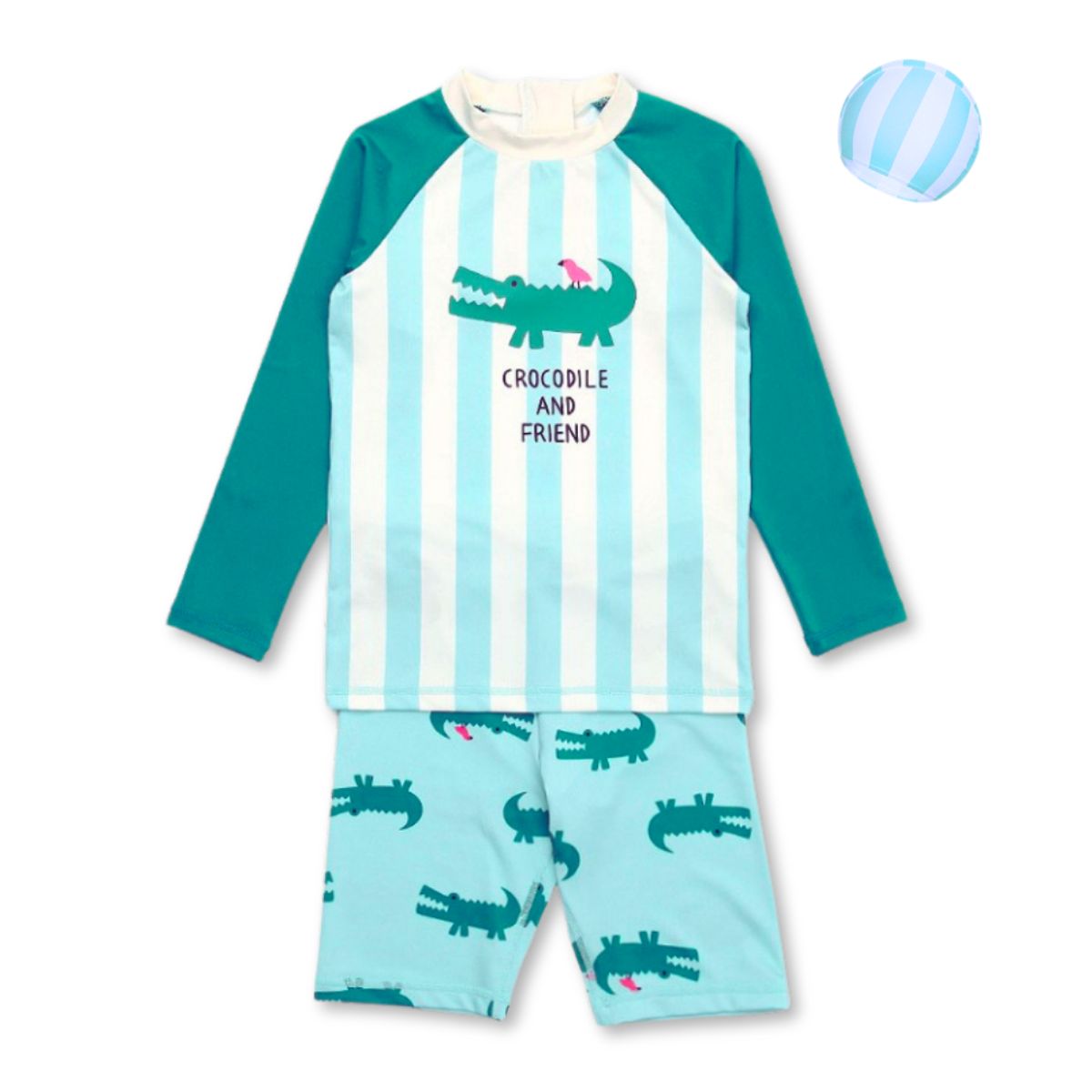 JUMP KIDS - Traje De Baño 3 Piezas Manga Larga Niño Jump Kids Cocodrilo
