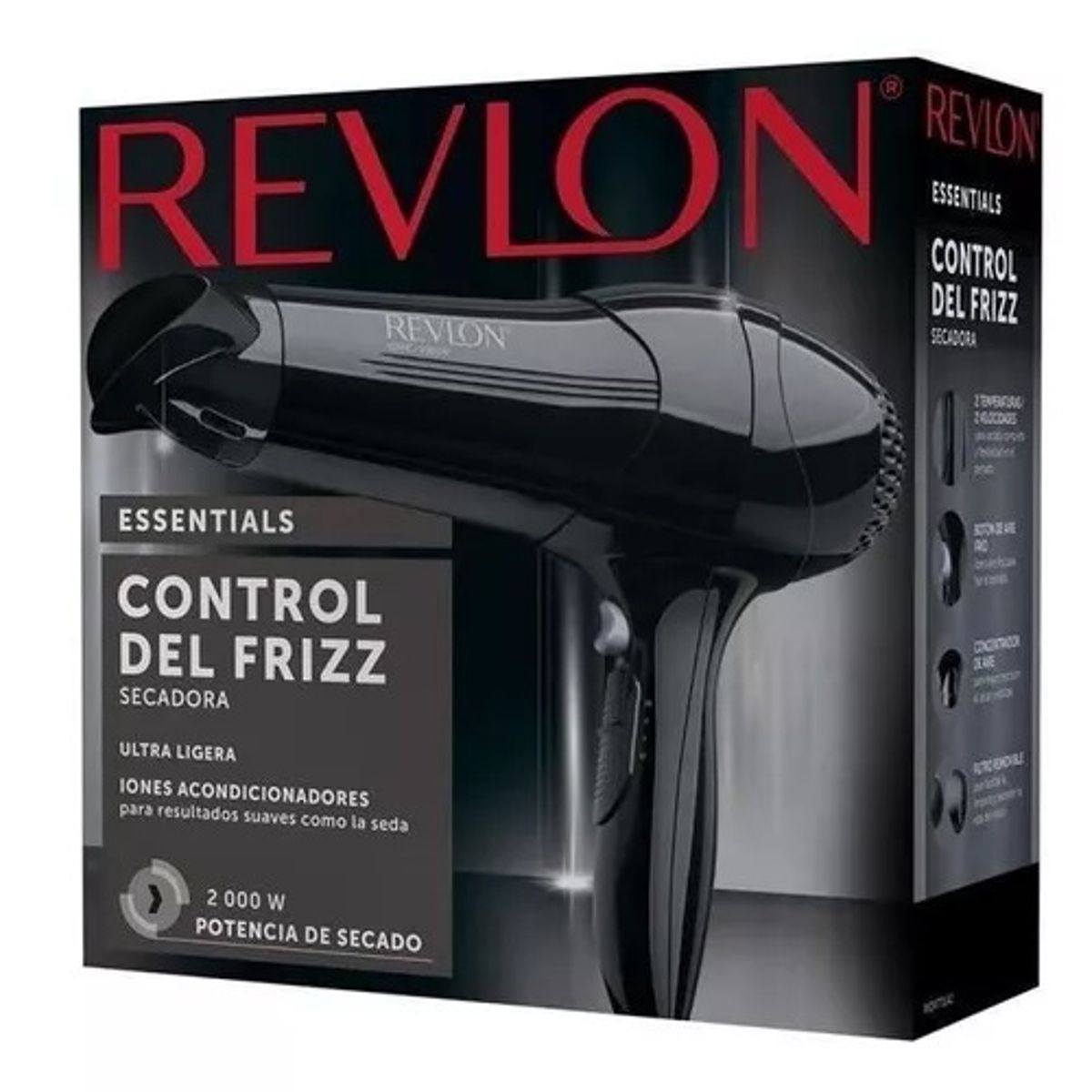REVLON - Secador Revlon Control Frizz Negro