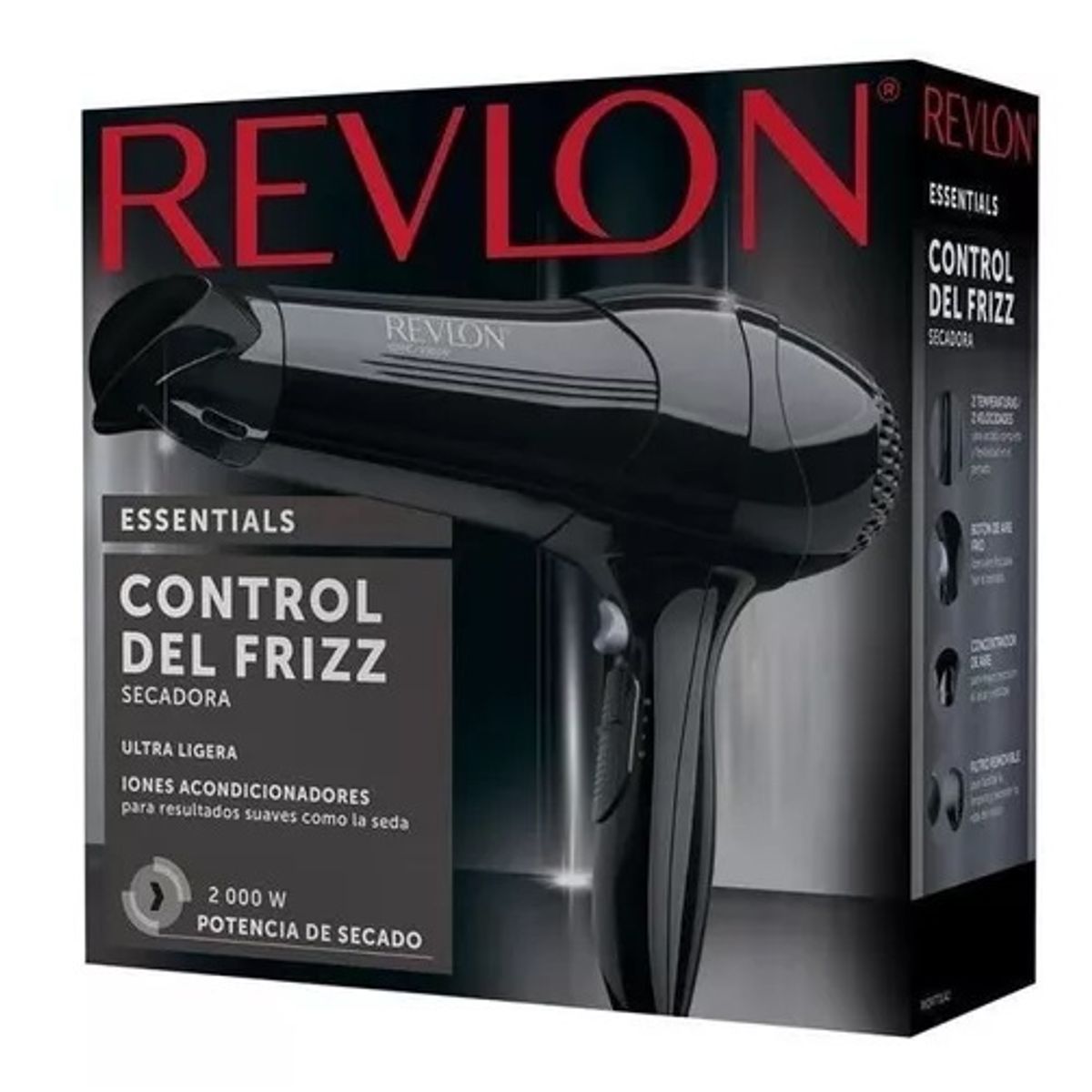 REVLON - Secador Revlon Control Frizz Negro