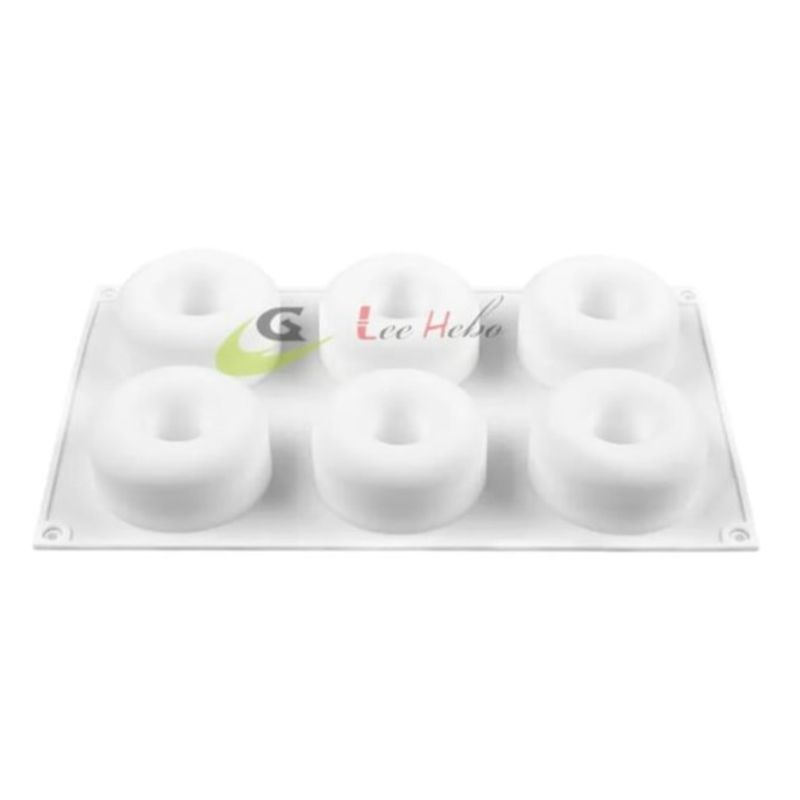 GENERICO - Molde Silicona Para Chocolate Forma Donas 6 Divisiones