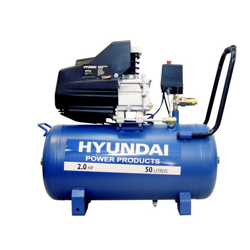 HYUNDAI - Compresor Hyundai Monofásico 2HP 50L 115psi Directo