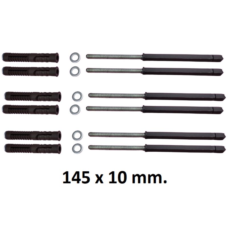 GENERICO - Soporte Oculto Repisa Flotante 145X10 mm (Pack 6 Und)