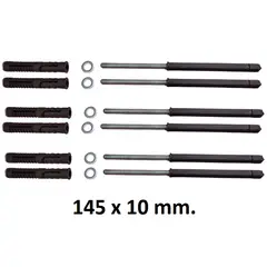 GENERICO - Soporte Oculto Repisa Flotante 145X10 mm (Pack 6 Und)