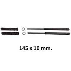 GENERICO - Soporte Oculto Repisa Flotante 145X10 mm (Pack 2 Und)