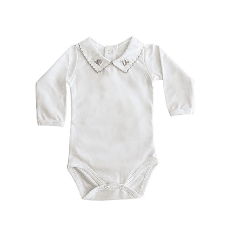 LITTLE BEE - Body manga larga algodón WHITE BOY Little Bee