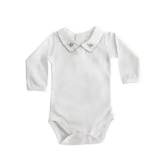 LITTLE BEE - Body algodón pima bebé WHITE BOY