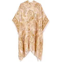 MOSS ROSE - Cover up de mujer ropa de playa con estampado bohemio