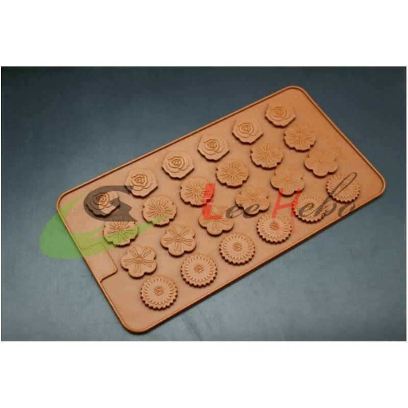 GENERICO - Molde Silicona Para Chocolate Forma Flores