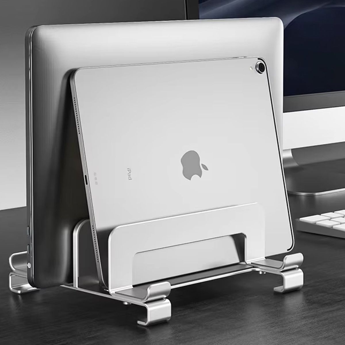 NEWO - Soporte vertical Notebook Macbook aluminio escritorio