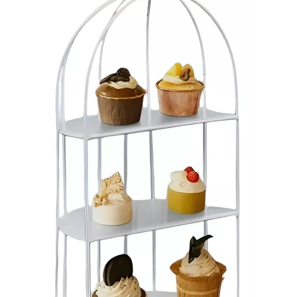 Pasteleria - Porta Cupcakes Porta Tortas Base Para Cupcakes Jaula 35cm