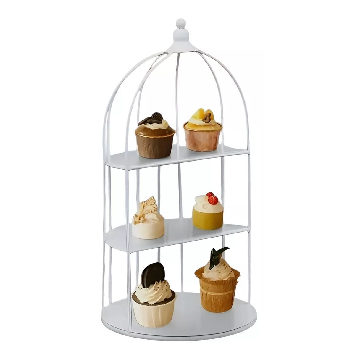 Pasteleria - Porta Cupcakes Porta Tortas Base Para Cupcakes Jaula 35cm