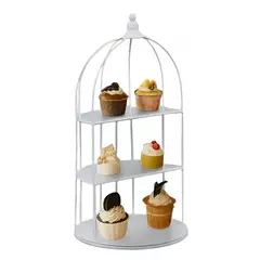 Pasteleria - Porta Cupcakes Porta Tortas Base Para Cupcakes Jaula 35cm