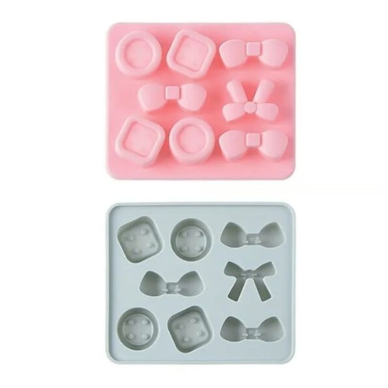 GENERICO - Molde Silicona Para Chocolate Forma Mini Lazos-Circulos