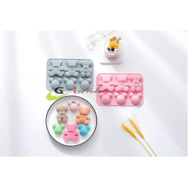 GENERICO - Molde Silicona Para Chocolate Forma Mini Osos