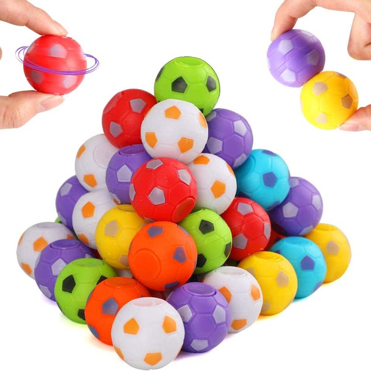 GENERICO - Pack 20 spinner pelotas de fútbol