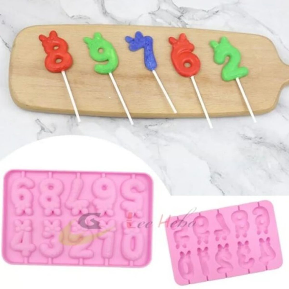 GENERICO - Molde SIilicona Para Chocolate Forma Numeros