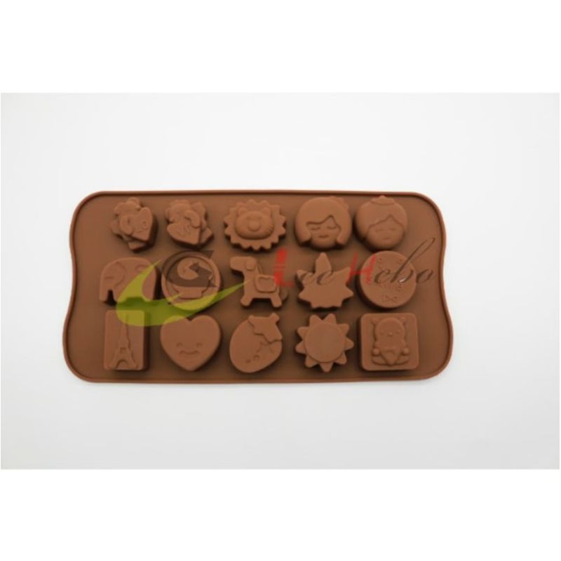 GENERICO - Molde SIilicona Para Chocolate Frutas-Animales