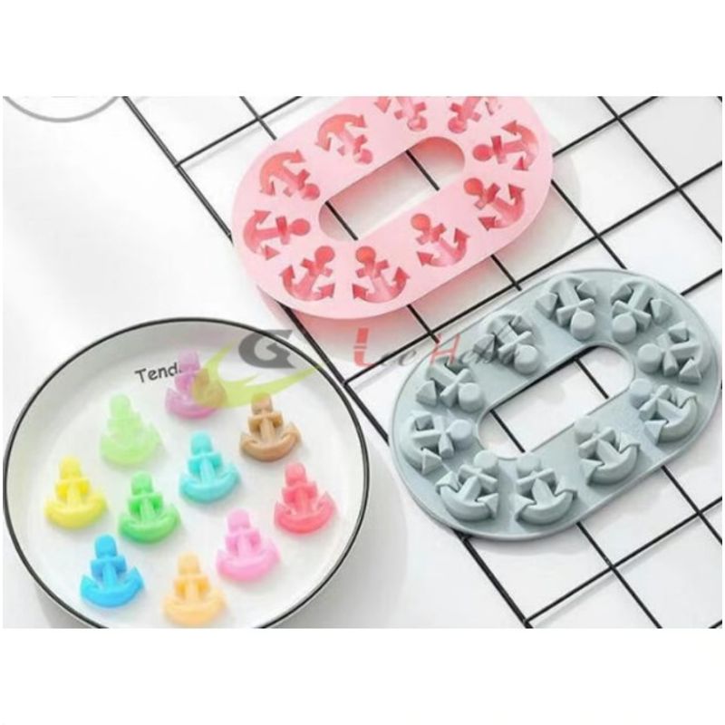 GENERICO - Molde Silicona Para Chocolate Forma Mini Anclas