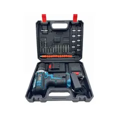 ANGELES DEL HOGAR - Taladro Inalambrico + Accesorios 2 Baterias