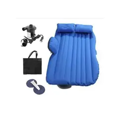 ANGELES DEL HOGAR - Colchon Inflable Auto Con Inflador Electrico Azul