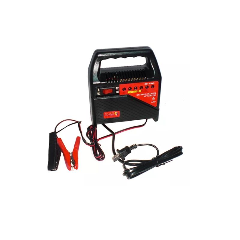 ANGELES DEL HOGAR - Cargador De Baterias 12v - 6v Auto Moto
