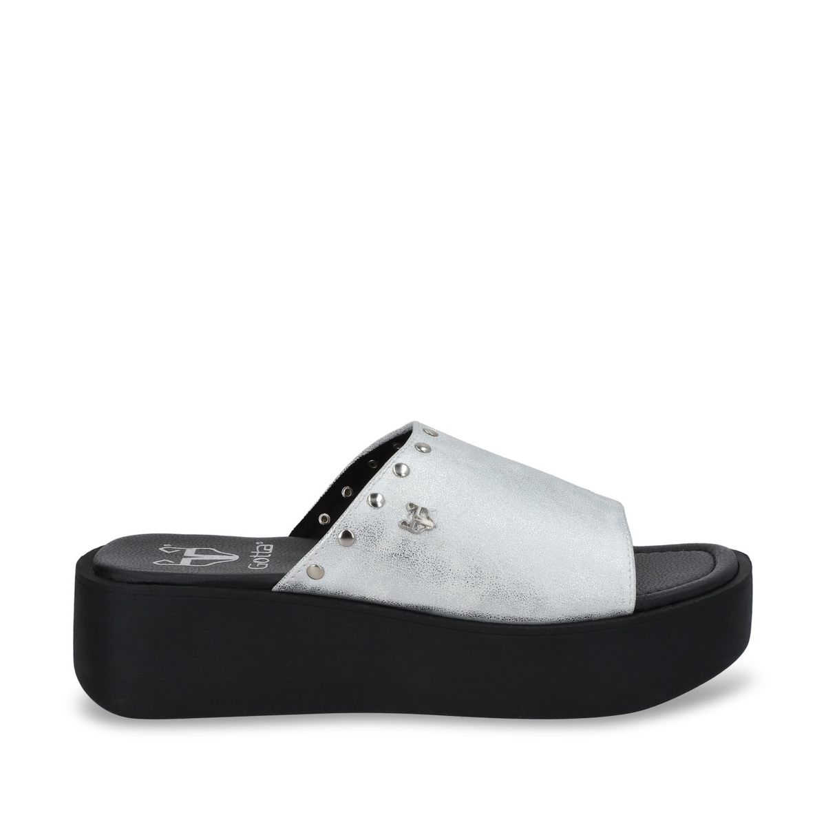 GOTTA - Sandalia Mujer Plateada Plataforma 53730 Gotta