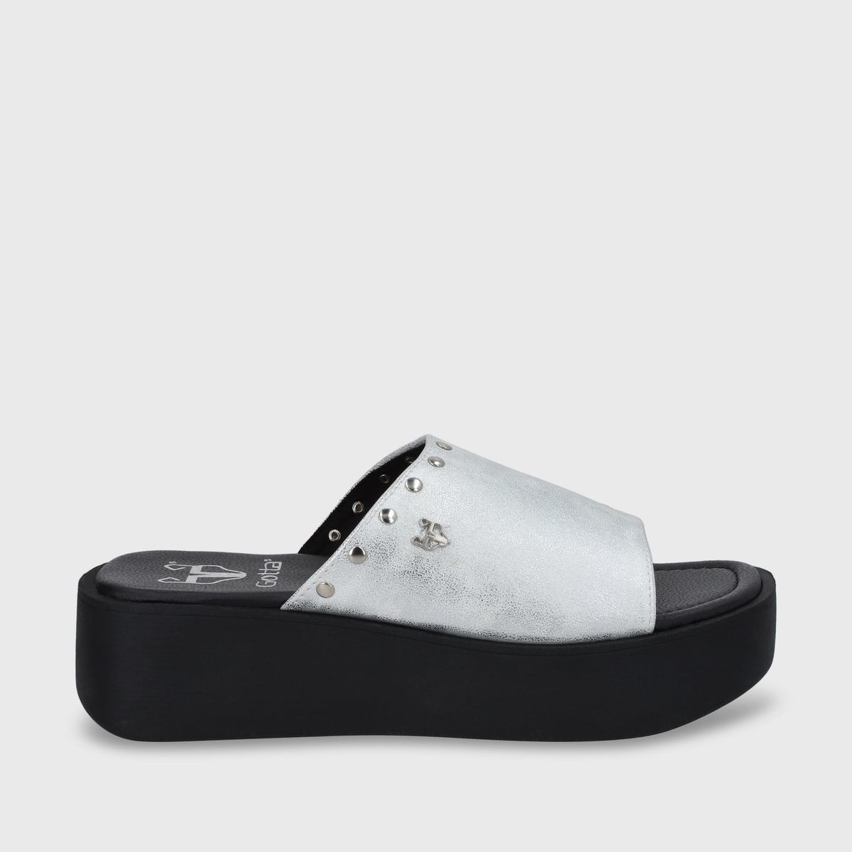 GOTTA - Sandalia Mujer Plateada Plataforma 53730 Gotta