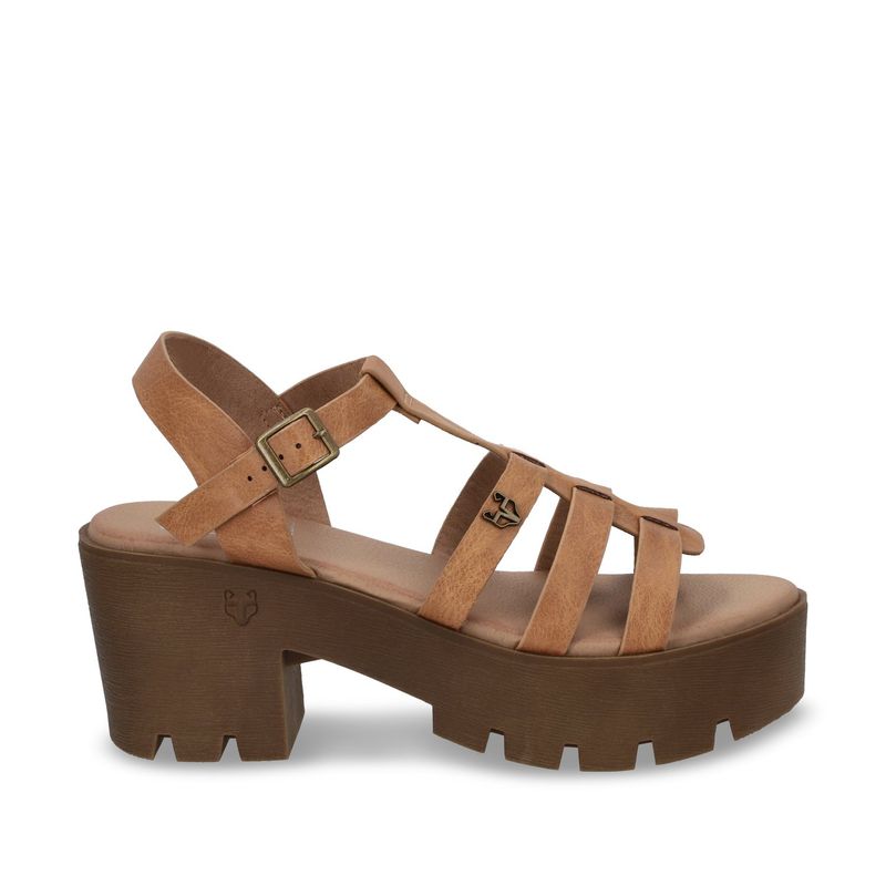 GOTTA - Sandalia Mujer Beige Plataforma 43023 Gotta