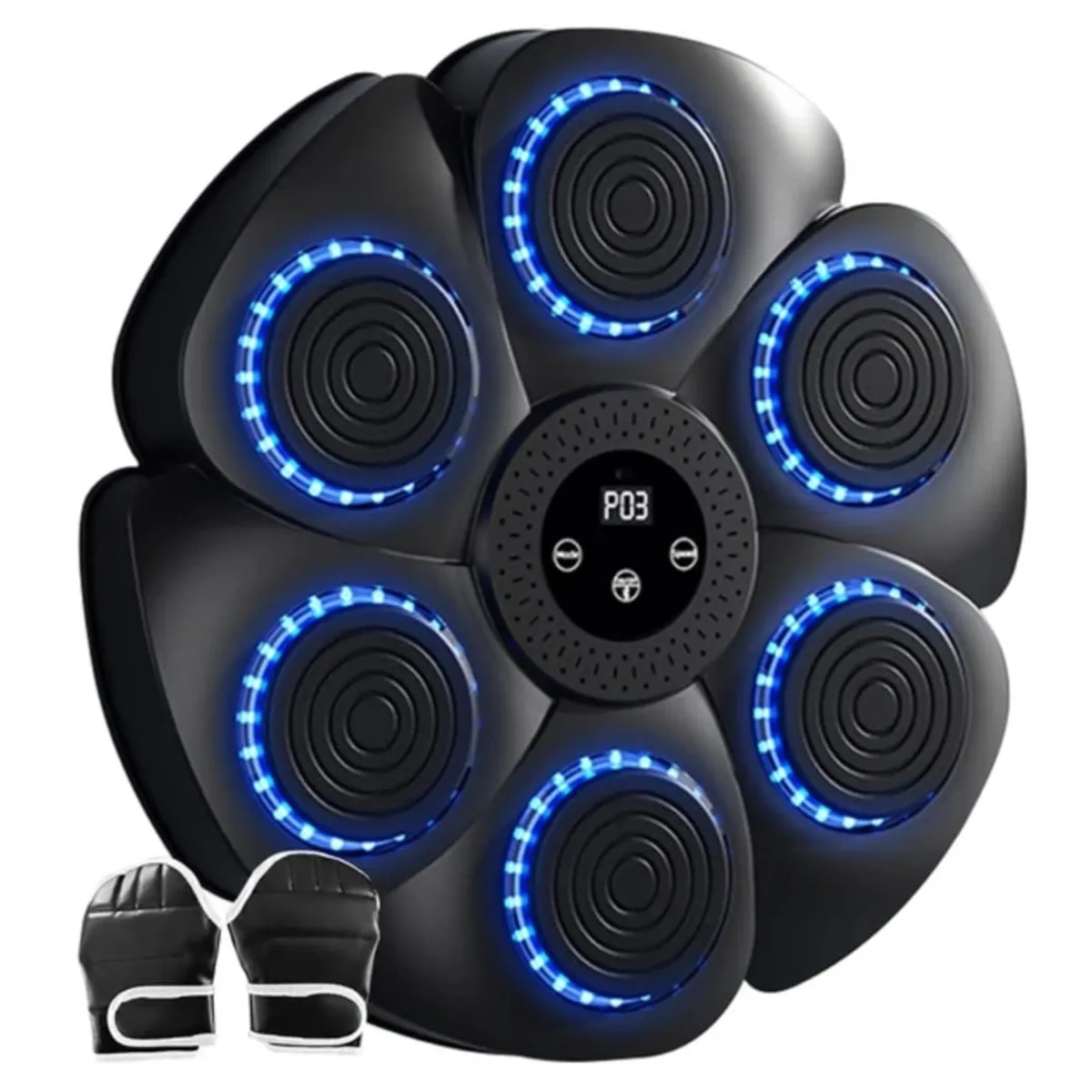 GENERICO - Maquina Boxeo Musical Artes Marciales Bluetooth 6 puños adulto