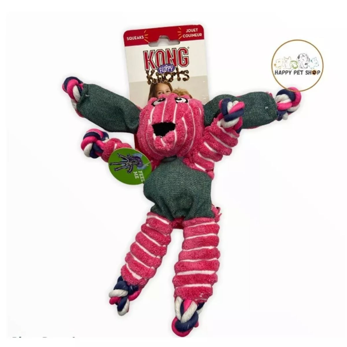 KONG - Juguete Para Perros Peluche Kong Floppy Knots Bunny Sm