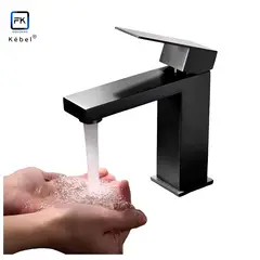 GENERICO - Llave Monomando Lavamanos Solid Black FK