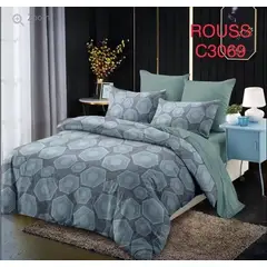 GENERICO - Quilt de Verano King Color Gris con diseño C3069