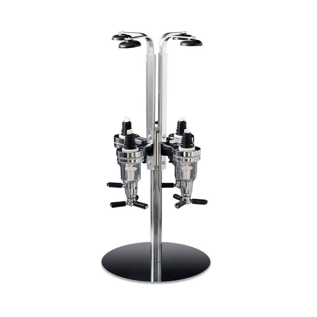 TOLVA - Dosificador de tragos 4 botellas plateado