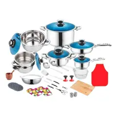 U BUY - Bateria De Cocina Acero Inoxidable Inducción 30 Piezas