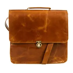FRANZ MOSSI - Bolso De Cuero Natural Bandolera cuero Marrón Claro