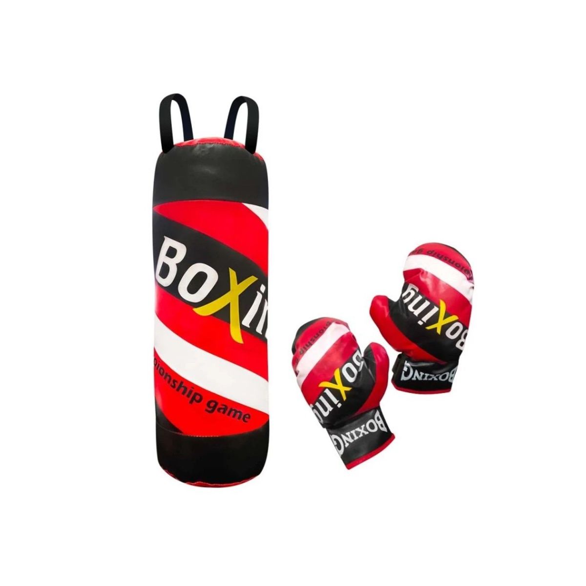 GENERICO - Set Boxeo Infantil 53cm Saco Y Guantes Juguete Niños