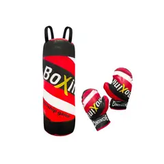 GENERICO - Set Boxeo Infantil 53cm Saco Y Guantes Juguete Niños