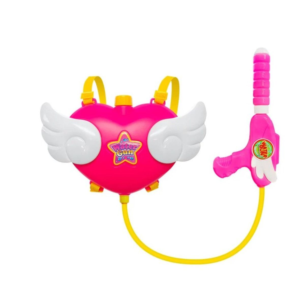 GENERICO - Mochila Lanza Agua Corazón 3.5 Litros Niños Juguete Rosa