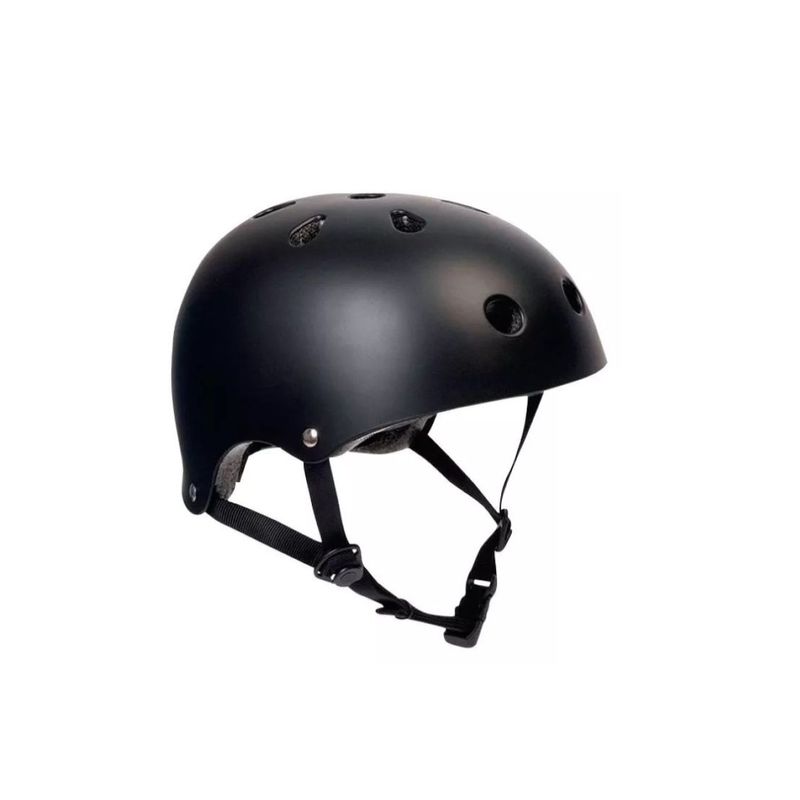 GENERICO - Casco Bicicleta Rollers Skate Negro opaco Black
