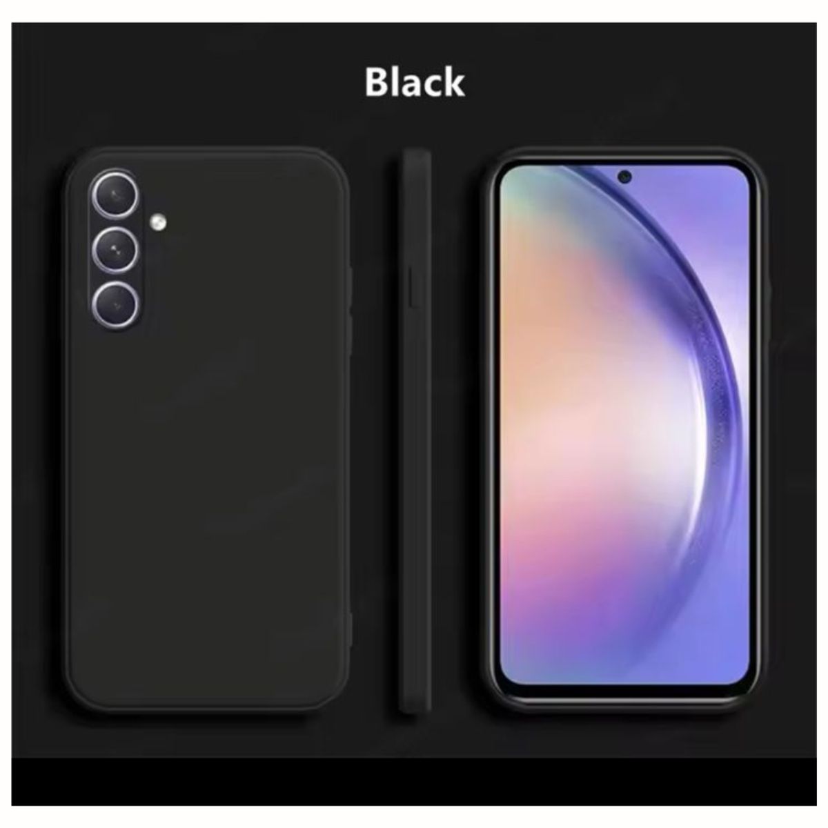 GENERICO - Carcasas Silicona Color Para Samsung Galaxy A16 - Negro