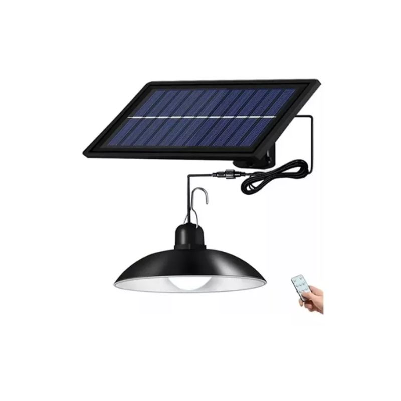 GENERICO - Lampara Led Solar Colgante 120º Con Control 120w