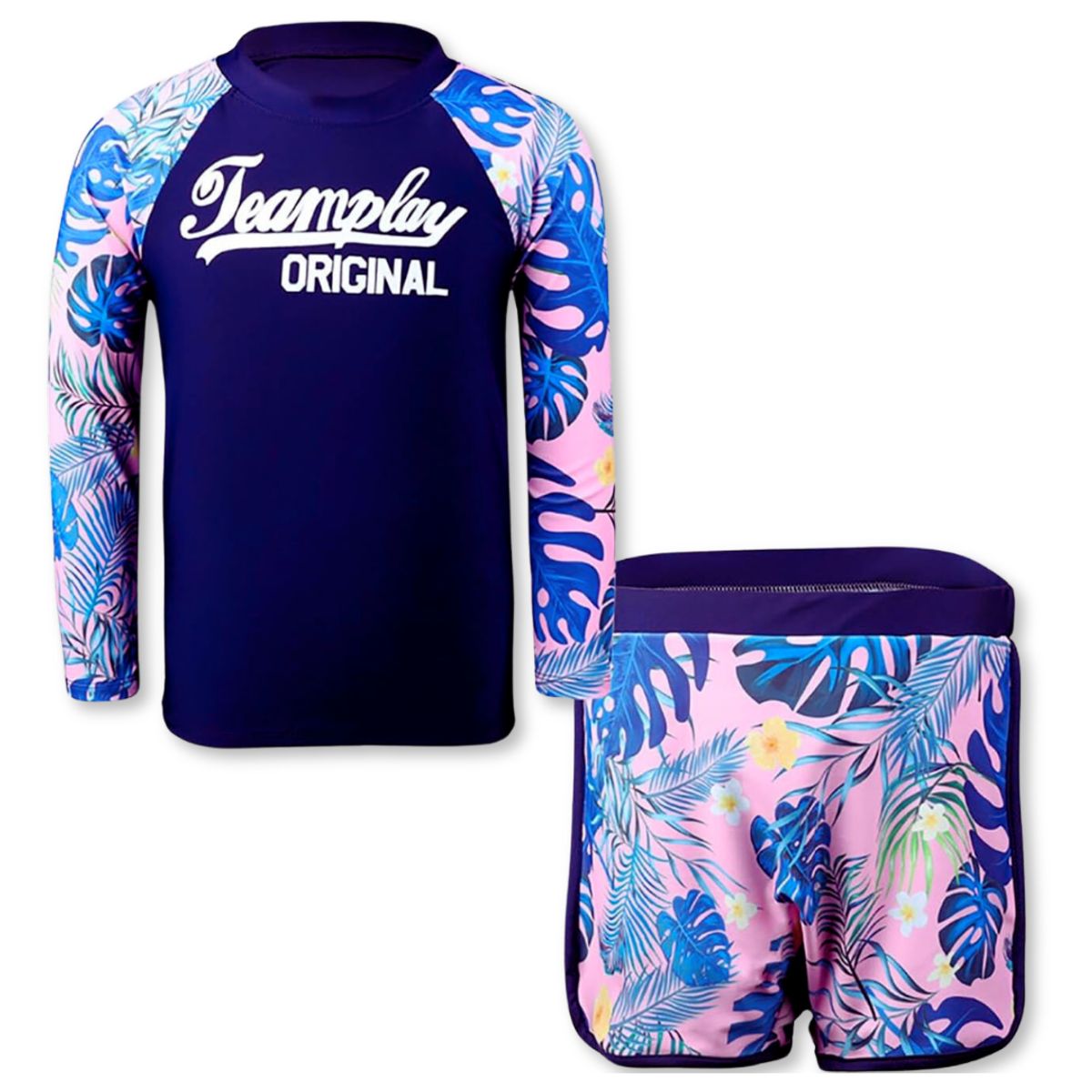 JUMP KIDS - TRAJE DE BAÑO 2 PIEZAS MANGA LARGA NIÑA JUMP KIDS