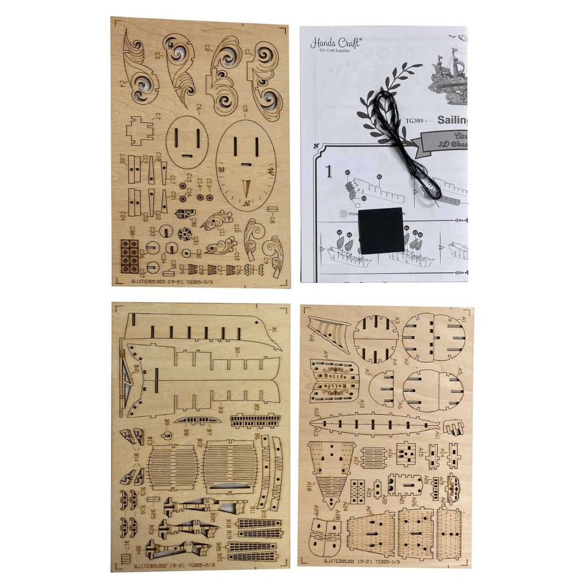 ROBOTIME - Sailing Ship Barco Mercante Puzzle 3D Rolife