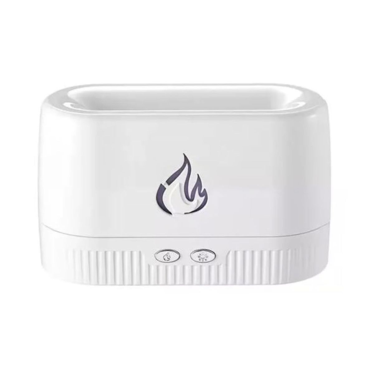 GENERICO - Pack Humidificador Blanco Efecto Llamas Más 6 Esencias